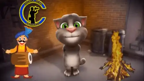 Talking Tom Wishing You Happy Lohri WhatsApp Status